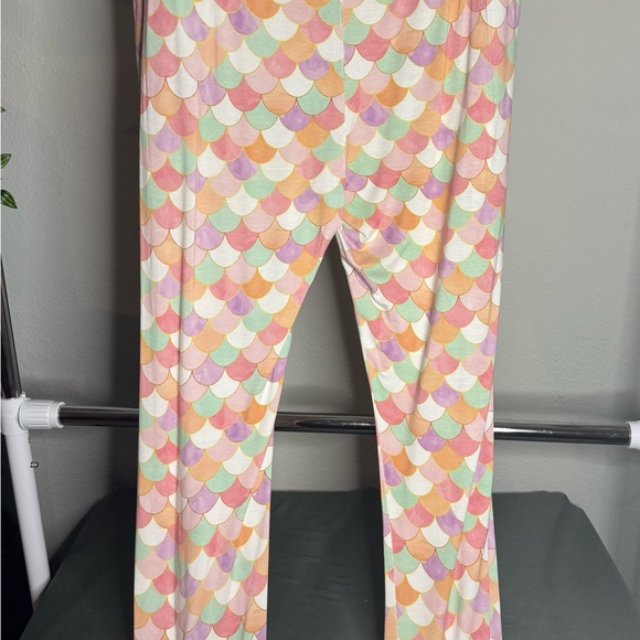 Little Sleepies Women’s Pastel Mermaid Scale Pajama Pants - Picture 3 of 4